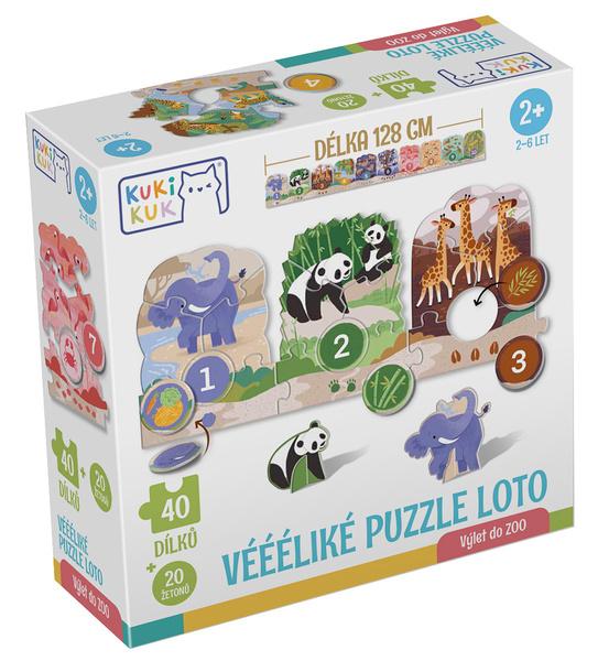 Levně Véééliké puzzle loto Výlet do ZOO
