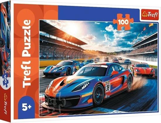 Levně Puzzle Závodní auto 100 dílků