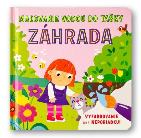 Levně Maľovanie vodou do tašky Záhrada
