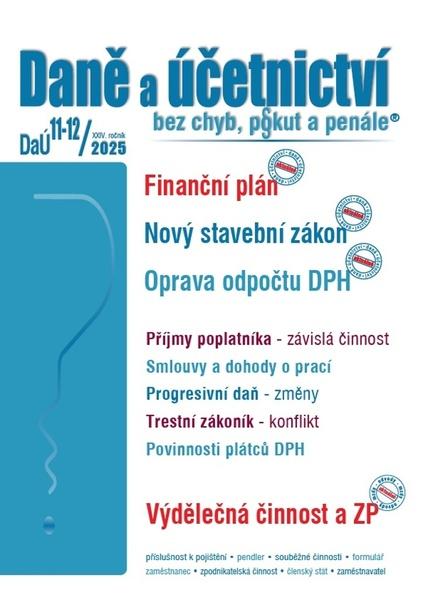 Levně Daně a účetnictví bez chyb, pokut a penále 11-12/2025
