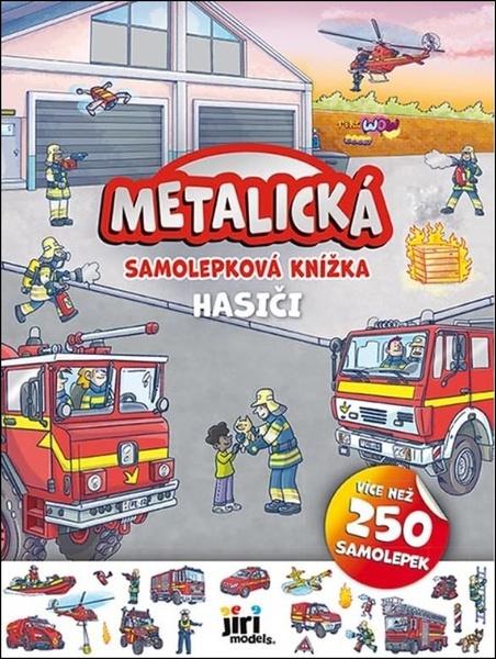 Levně Metalická samolepková knížka Hasiči