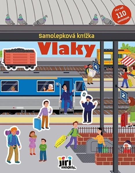 Levně Samolepková knížka Vlaky