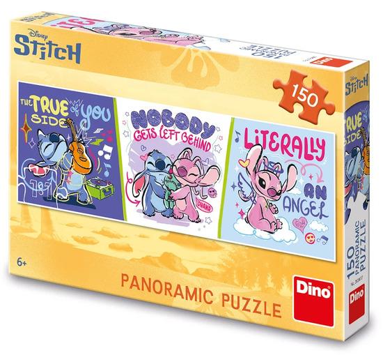 Levně Puzzle 150 Stitch relaxuje panoramic