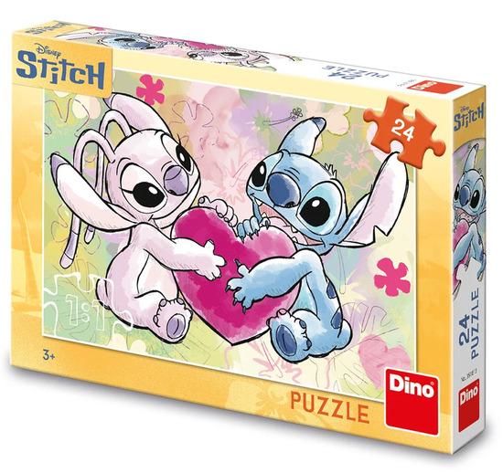 Levně Puzzle 24 Stitch Love Story