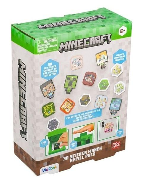 Levně Minecraft 3D sada na výrobu samolepek