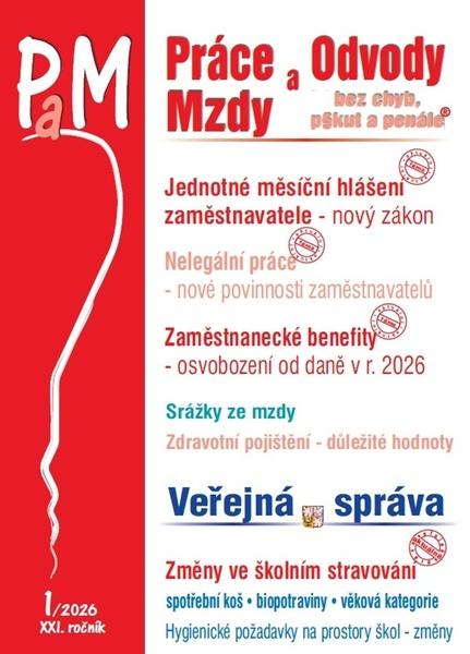Levně Práce a mzdy 1/2026 – Jednotné měsíční hlášení zaměstnavatele