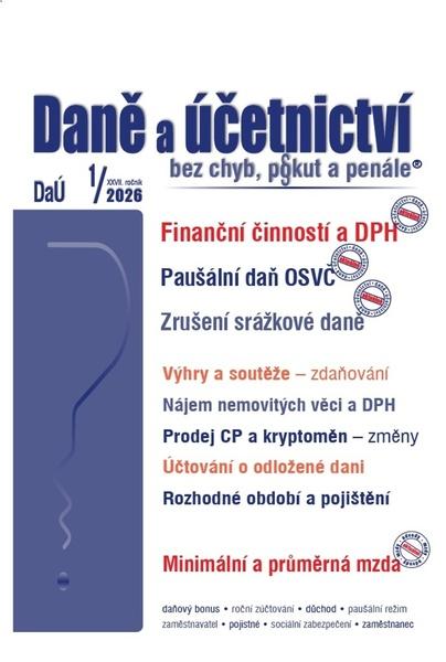Levně Daně a účetnictví bez chyb, pokut a penále 1/2026