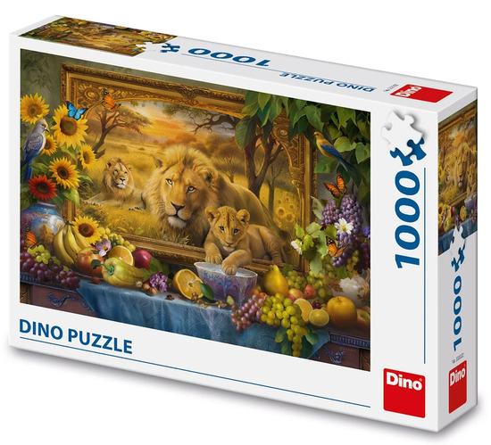 Levně Puzzle 1000 Z obrazu Lvi