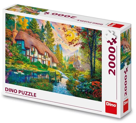 Levně Puzzle 2000 Domek u řeky
