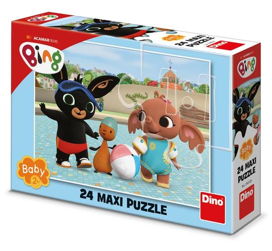 Levně Puzzle 24 maxi Bing u bazénu