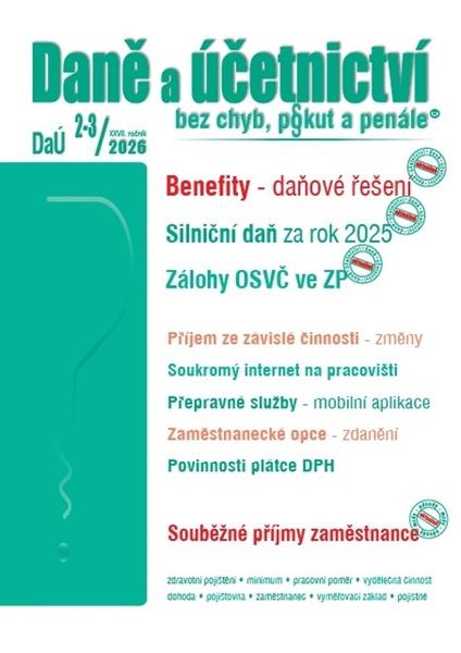 Levně Daně a účetnictví bez chyb, pokut a penále 2-3/2026