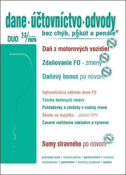 Levně DUO Dane, účtovníctvo, odvody bez chýb, pokút a penále