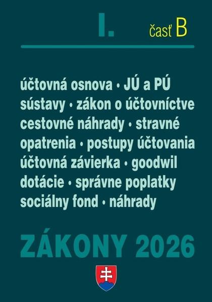Levně Zákony I B 2026 – účtovné zákony