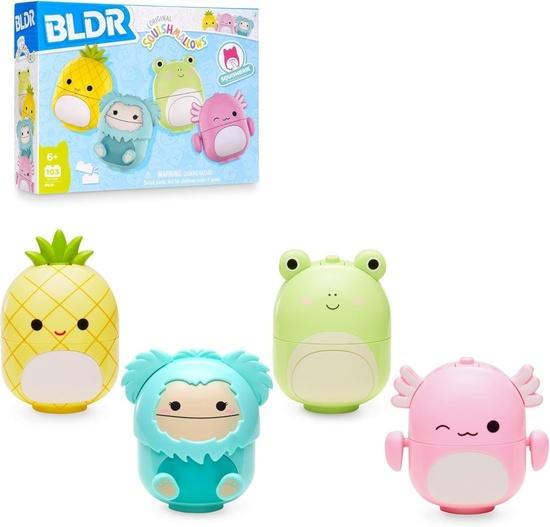 Squishmallows Stavebnice BLDR Sada 4 postaviček