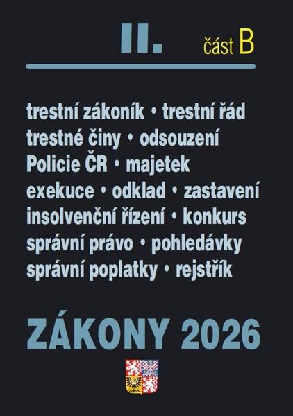 Levně Zákony II B/2026 – Trestní právo