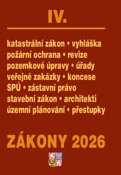Levně Zákony IV 2026 – Stavebnictví, půda