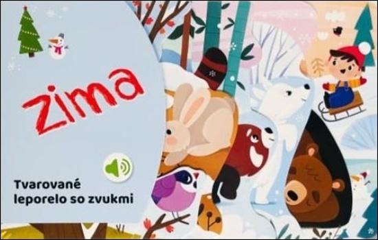 Levně Tvarované leporelo so zvukmi Zima