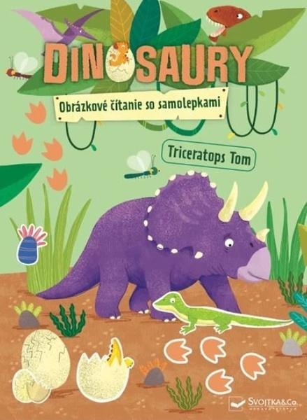 Levně Dinosaury Obrázkové čítanie so samolepkami