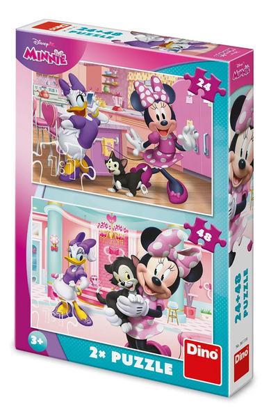 Levně Puzzle 24+48 Minnie a Figaro