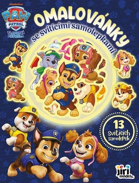 Levně Omalovánky se svítícími samolepkami Tlapková patrola