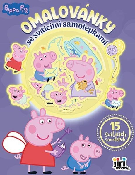 Levně Omalovánky se svítícími samolepkami Prasátko Peppa