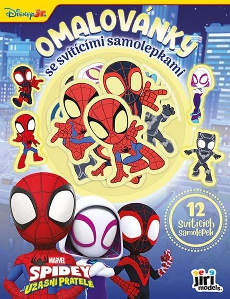 Levně Omalovánky se svítícími samolepkami Spidey