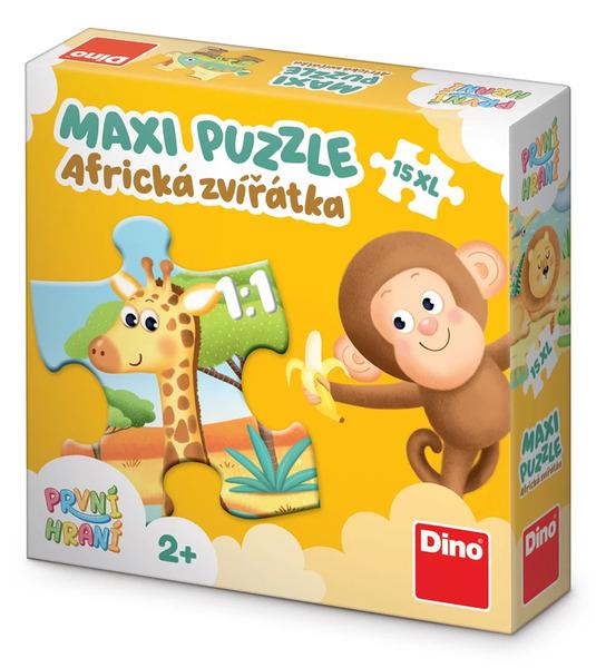 Levně Puzzle 15 maxi Africká zvířátka