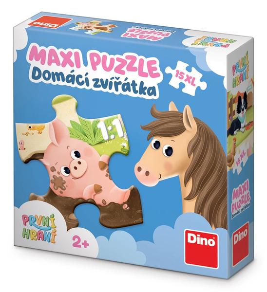 Levně Puzzle 15 maxi Domácí zvířátka