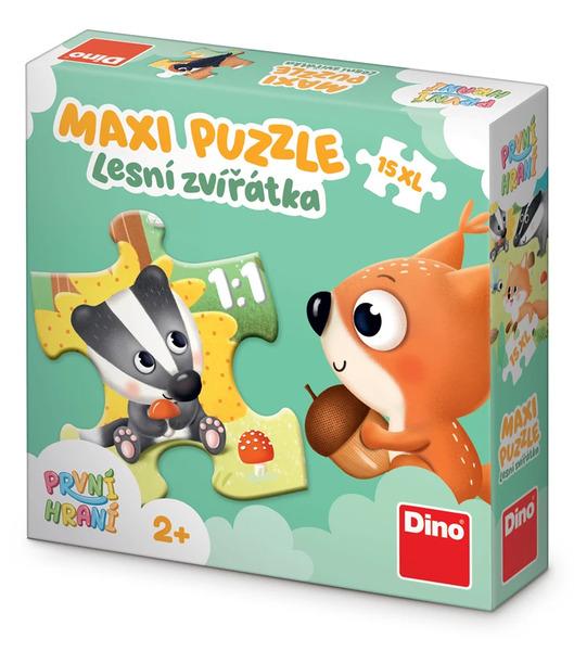 Levně Puzzle 15 maxi Lesní zvířátka