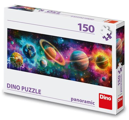 Levně Puzzle 150 Barevné planety panoramic