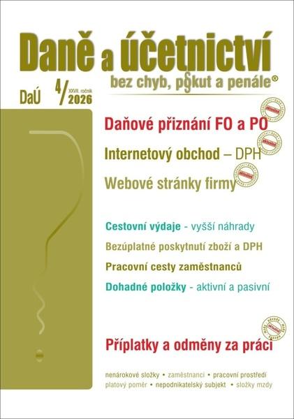 Levně Daně a účetnictví bez chyb, pokut a penále 4/2026