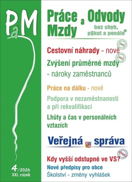 Levně Práce a mzdy 4/2026 Cestovní náhrady