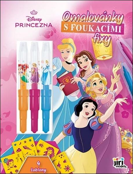 Levně Omalovánky s foukacími fixy Disney Princezny