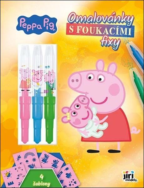 Levně Omalovánky s foukacími fixy Prasátko Peppa