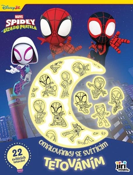 Levně Omalovánky se svítícím tetováním Spidey