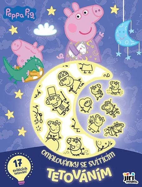 Levně Omalovánky se svítícím tetováním Prasátko Peppa