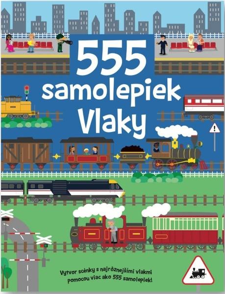 Levně 555 samolepiek Vlaky