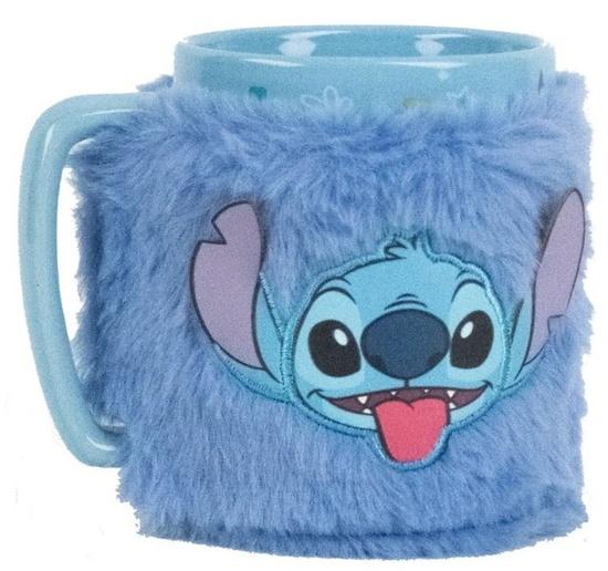 Levně Lilo a Stitch hrnek s návlekem Stitch modrý