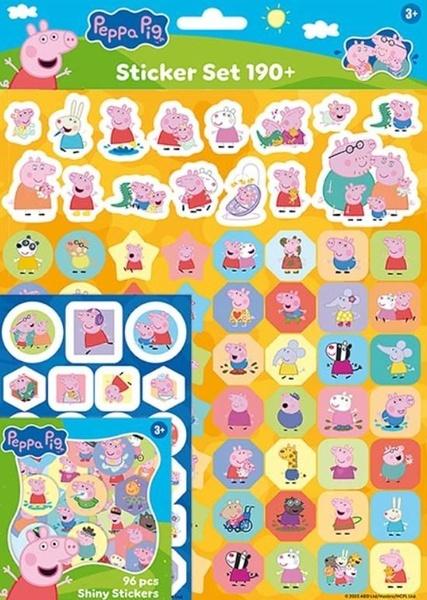 Levně Samolepkový set 190+ Prasátko Peppa