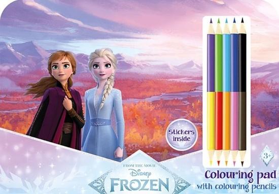 Levně Kreslící set s pastelkami Ledové království