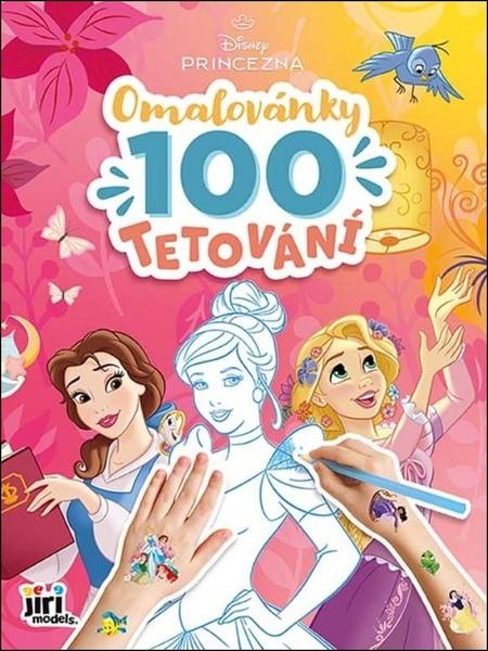 Levně Omalovánky a 100 tetování Disney Princezny
