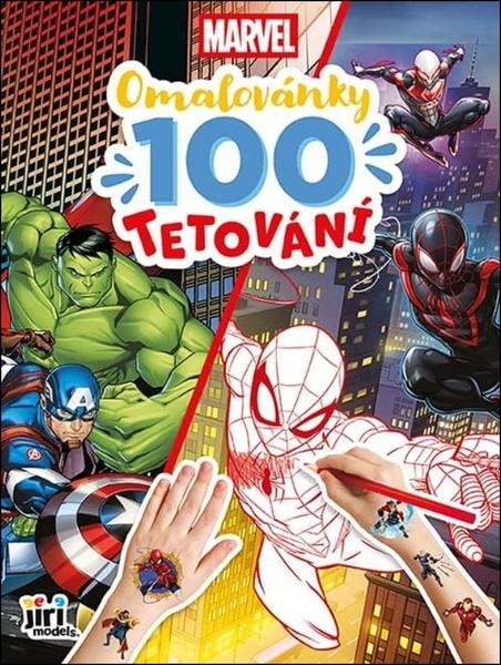 Levně Omalovánky a 100 tetování Marvel
