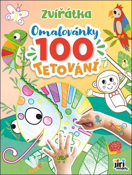 Levně Omalovánky a 100 tetování Zvířátka