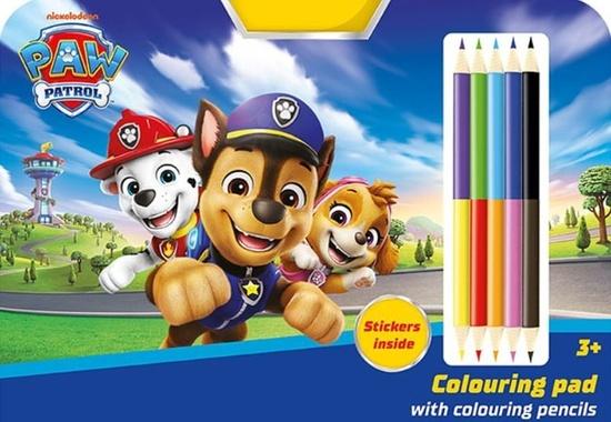 Levně Kreslící set s pastelkami Tlapková patrola