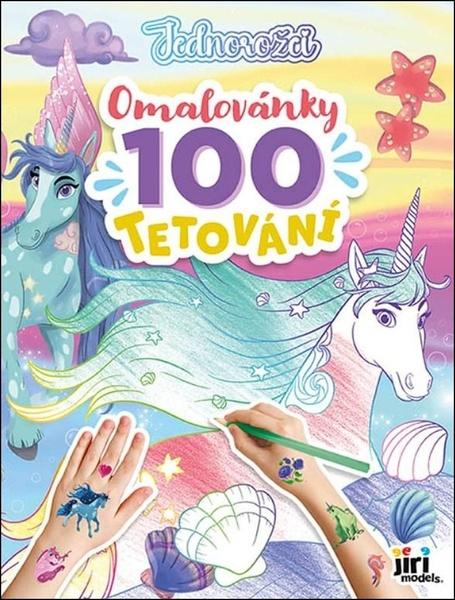 Levně Omalovánky a 100 tetování Jednorožci