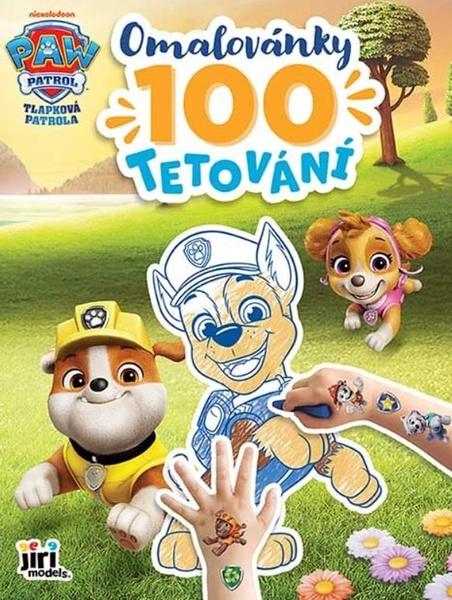 Levně Omalovánky a 100 tetování Tlapková patrola