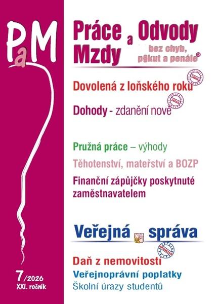 Levně Práce a mzdy 7/2026 Dovolená z loňského roku