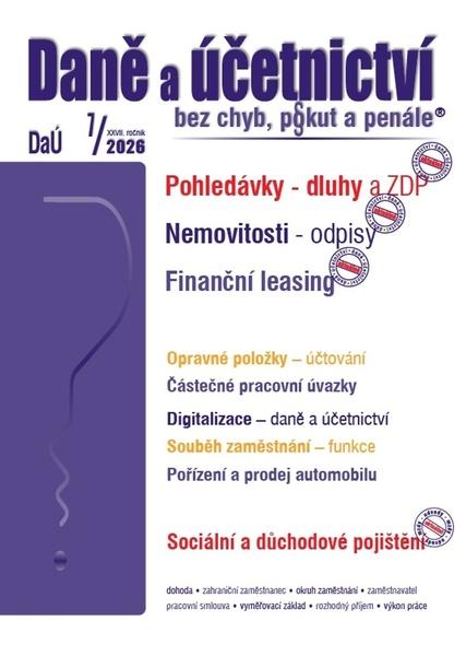 Levně Daně a účetnictví bez chyb, pokut a penále 7/2026