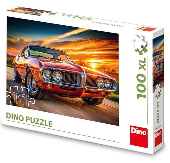 Levně Puzzle 100XL Firebird 69 v západu slunce
