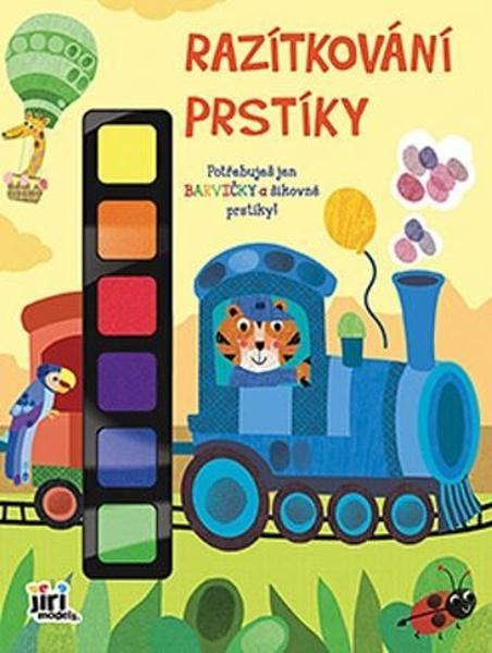 Levně Razítkování prstíky Vlak